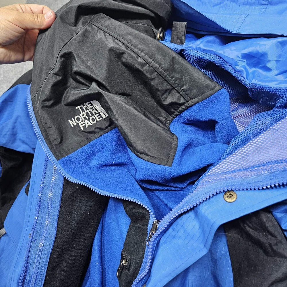 Men's Vintage 1995 The North Face Gore Tex Mountain Parka & Jacket Blue Large - Picture 9 of 15